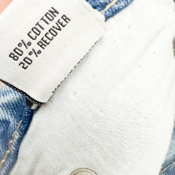 Lovers and Friends High Rise Rigid Slim Straight Button Fly Denim Jeans Size 24 - Picture 9 of 10